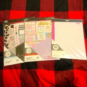 Big Happy Planner Accessories Lot 177 pcs NEW Paper Refill